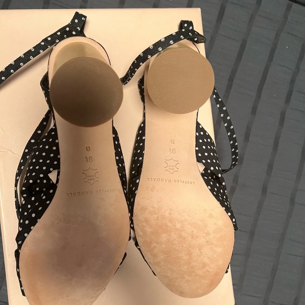 NEW Loeffler Randall polka dot heels Size 9.5 - Picture 6 of 6